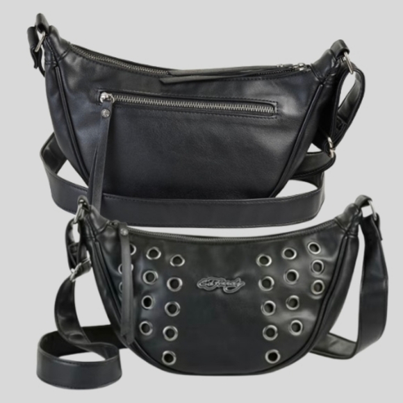 Ed Hardy Black Shoulder Bag - Picture 2 of 6